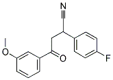 2-(4-Fluorophenyl)-4-(3-methoxyphenyl)-4-oxobutanenitrile 结构式