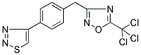 3-[4-(1,2,3-THIADIAZOL-4-YL)BENZYL]-5-(TRICHLOROMETHYL)-1,2,4-OXADIAZOLE 结构式