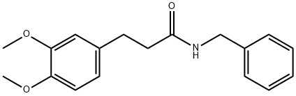 N-BENZYL-3-(3',4'-DIMETHOXYPHENYL)PROPANAMIDE 结构式