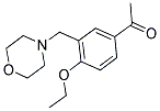 1-[4-ETHOXY-3-(MORPHOLIN-4-YLMETHYL)PHENYL]ETHANONE 结构式