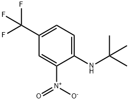N-TERT-BUTYL-2-NITRO-4-(TRIFLUOROMETHYL)ANILINE 结构式