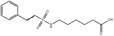 6-(2-PHENYL-ETHENESULFONYLAMINO)-HEXANOIC ACID 结构式