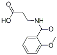 3-[(2-METHOXYBENZOYL)AMINO]PROPANOIC ACID 结构式