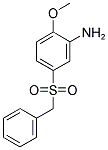 2-METHOXY-5-PHENYLMETHANESULFONYL-PHENYLAMINE 结构式