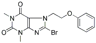 8-BROMO-1,3-DIMETHYL-7-(2-PHENOXYETHYL)-2,3,6,7-TETRAHYDRO-1H-PURINE-2,6-DIONE 结构式