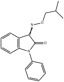 1-PHENYL-1H-INDOLE-2,3-DIONE 3-(O-ISOBUTYLOXIME) 结构式
