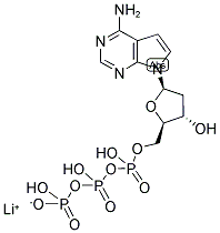 7-DEAZA-2'-DEOXYADENOSINE-5'-TRIPHOSPHATE LITHIUM SALT 结构式