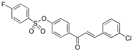 4-[3-(3-CHLOROPHENYL)ACRYLOYL]PHENYL 4-FLUOROBENZENE-1-SULFONATE 结构式