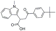 4-(4-(TERT-BUTYL)PHENYL)-2-(1-METHYLINDOL-3-YL)-4-OXOBUTANOIC ACID 结构式