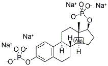 1,3,5(10)-ESTRATRIEN-3,17-BETA-DIOL DIPHOSPHATE, TETRASODIUM SALT 结构式