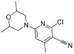 2-CHLORO-6-(2,6-DIMETHYLMORPHOLINO)-4-METHYLNICOTINONITRILE 结构式