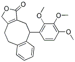 10-(2,3,4-TRIMETHOXY-PHENYL)-4,5,10,11-TETRAHYDRO-3H-2-OXA-BENZO[A]CYCLOPENTA[E]CYCLOOCTEN-1-ONE 结构式