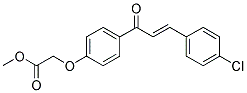 METHYL 2-(4-[3-(4-CHLOROPHENYL)ACRYLOYL]PHENOXY)ACETATE 结构式