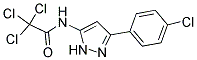 2,2,2-TRICHLORO-N-[3-(4-CHLOROPHENYL)-1H-PYRAZOL-5-YL]ACETAMIDE 结构式