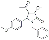4-Acetyl-1-benzyl-3-hydroxy-5-(4-methoxyphenyl)-1,5-dihydro-2H-pyrrol-2-one 结构式