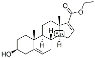 5,16-Androstadien-3-beta-ol-17-beta-carboxylic acid ethyl ester 结构式