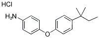 4-[4-(1,1-DIMETHYLPROPYL)PHENOXY]ANILINE HYDROCHLORIDE 结构式