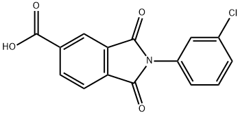 2-(3-氯苯基)-1,3-二氧代-异5-吲哚甲酸 结构式