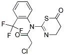 N1-(6-OXO-5,6-DIHYDRO-4H-1,3-THIAZIN-2-YL)-N1-[2-(TRIFLUOROMETHYL)PHENYL]-2-CHLOROACETAMIDE 结构式
