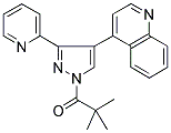 3-(PYRIDIN-2-YL)-4-(QUINOLIN-4-YL)-1-(TERT-BUTYLCARBONYL)PYRAZOLE 结构式