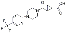 2-((4-(5-(TRIFLUOROMETHYL)-2-PYRIDYL)PIPERAZINYL)CARBONYL)CYCLOPROPANECARBOXYLIC ACID 结构式