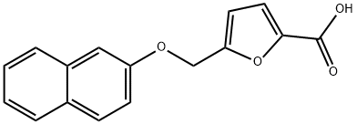 5-[(萘-2-基氧基)甲基]呋喃-2-羧酸 结构式