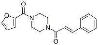 1-(4-(2-FURYLCARBONYL)PIPERAZINYL)-3-PHENYLPROP-2-EN-1-ONE 结构式