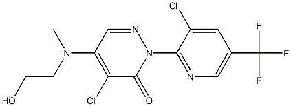 4-Chloro-2-(3-chloro-5-(trifluoromethyl)pyridin-2-yl)-5-((2-hydroxyethyl)(methyl)amino)pyridazin-3(2H)-one