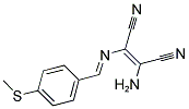 2-AMINO-1-(1-AZA-2-(4-METHYLTHIOPHENYL)VINYL)ETHENE-1,2-DICARBONITRILE 结构式