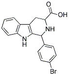 1-(4-BROMOPHENYL)-2,3,4,9-TETRAHYDRO-1H-BETA-CARBOLINE-3-CARBOXYLIC ACID 结构式