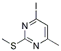 4-IODO-6-METHYL-2-METHYLTHIO-PYRIMIDINE 结构式