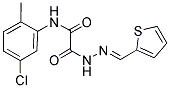 N-(5-CHLORO-2-METHYLPHENYL)-2-OXO-2-[2-(2-THIENYLMETHYLENE)HYDRAZINO]ACETAMIDE 结构式