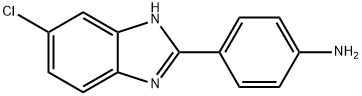 4-(5-CHLORO-1H-BENZOIMIDAZOL-2-YL)-PHENYLAMINE 结构式