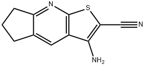 3-AMINO-6,7-DIHYDRO-5H-CYCLOPENTA[B]THIENO[3,2-E]PYRIDIN-2-YL CYANIDE 结构式