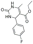 4-(-4-FLUOROPHENYL)-5-(ETHOXYCARBONYL)-6-METHYL-3,4-DIHYDROPYRIMIDIN-2(1H)-ONE 结构式