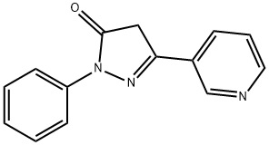 2-苯基-5-(吡啶-3-基)-2,4-二氢-3H-吡唑-3-酮 结构式