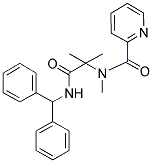 N-(1-(BENZHYDRYLAMINO)-2-METHYL-1-OXOPROPAN-2-YL)-N-METHYLPICOLINAMIDE 结构式