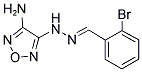 2-BROMOBENZALDEHYDE (4-AMINO-1,2,5-OXADIAZOL-3-YL)HYDRAZONE 结构式