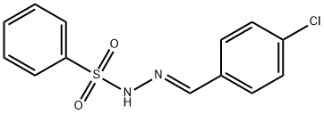 N'-[(4-CHLOROPHENYL)METHYLENE]BENZENESULFONOHYDRAZIDE 结构式