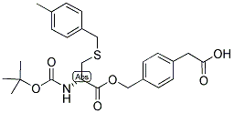 BOC-D-CYS(PMEBZL)-O-CH2-PHI-CH2-COOH 结构式