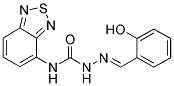 2-HYDROXYBENZALDEHYDE N-(2,1,3-BENZOTHIADIAZOL-4-YL)SEMICARBAZONE 结构式