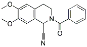 2-Benzoyl-1-cyano-6,7-dimethoxy-1,2,3,4-tetrahydroisoquinoline 结构式