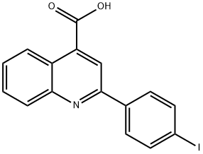 2-(4-IODO-PHENYL)-QUINOLINE-4-CARBOXYLIC ACID 结构式