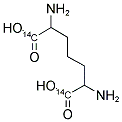 (DL AND MESO)-2,6-DIAMINOPIMELIC ACID, [CARBOXYL-14C] 结构式