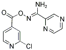 O2-[(2-CHLORO-4-PYRIDYL)CARBONYL]PYRAZINE-2-CARBOHYDROXIMAMIDE 结构式