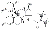 11-ALPHA-HYDROXYTESTOSTERONE 11-HEMISUCCINATE : BSA 结构式