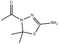 1-(5-AMINO-2,2-DIMETHYL-[1,3,4]THIADIAZOL-3-YL)-ETHANONE 结构式