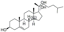 5-Cholesten-3-beta, 17-alpha, 20-alpha-triol 结构式