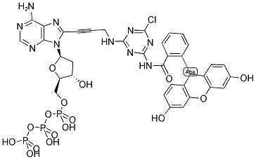 FLUORESCEIN CHLOROTRIAZINYL-4-DATP 结构式