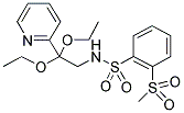 N-[2,2-DIETHOXY-2-(PYRIDIN-2-YL)ETHYL]-2-(METHYLSULPHONYL)BENZENESULPHONAMIDE 结构式